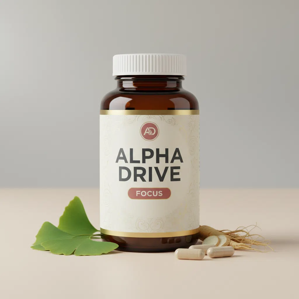 Alpha Drive kosttillskott burk 60 kapslar - performance support för mäns välbefinnande